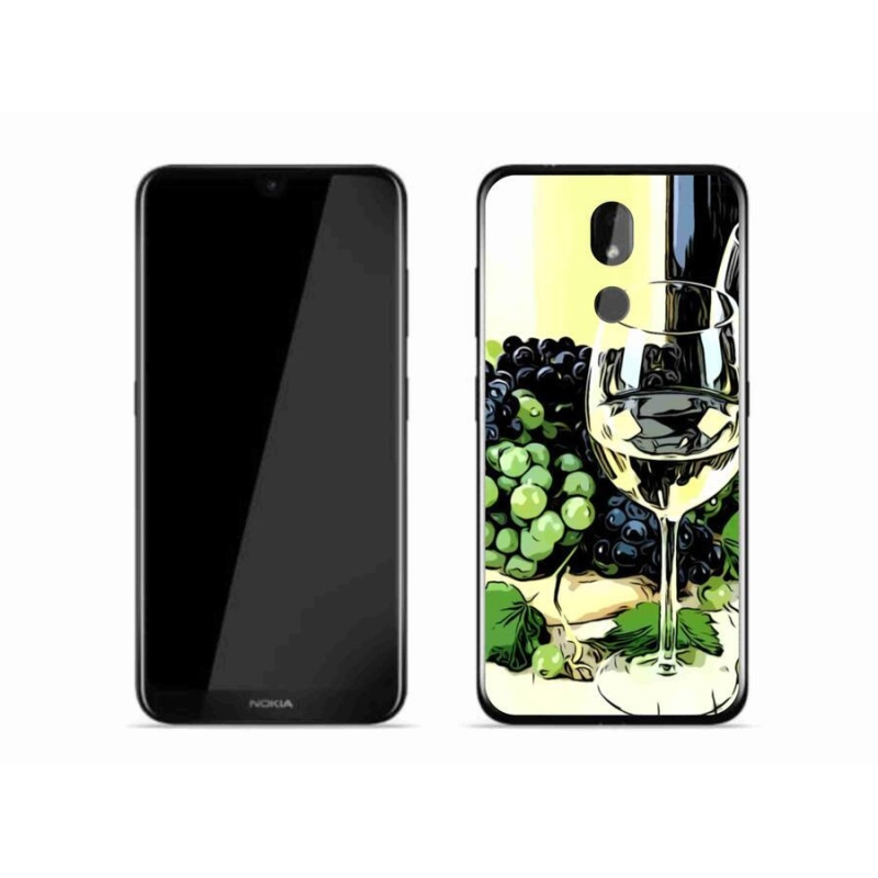 Gelový kryt mmCase na mobil Nokia 3.2 - sklenka vína