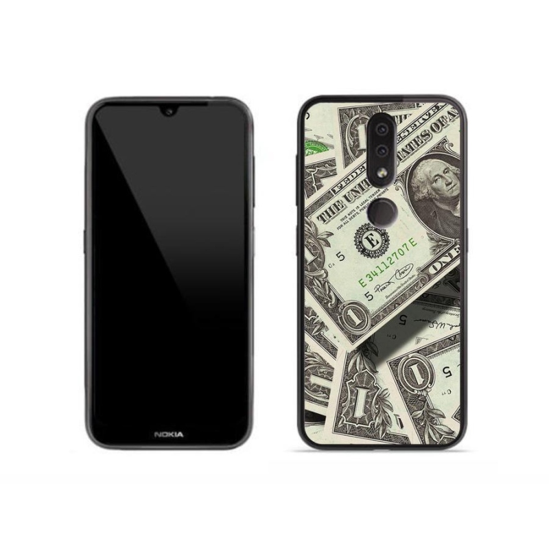 Gelový kryt mmCase na mobil Nokia 4.2 - americký dolar