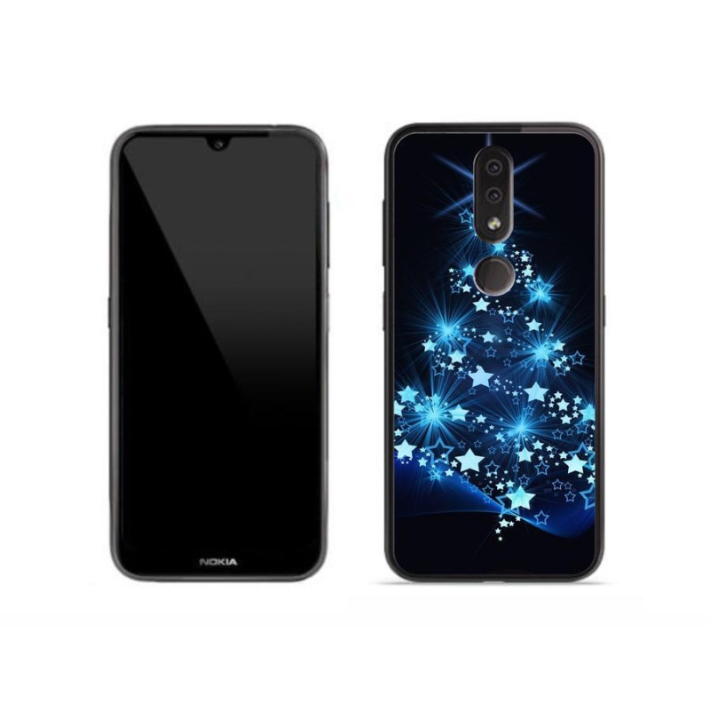 Gelový kryt mmCase na mobil Nokia 4.2 - vánoční stromek