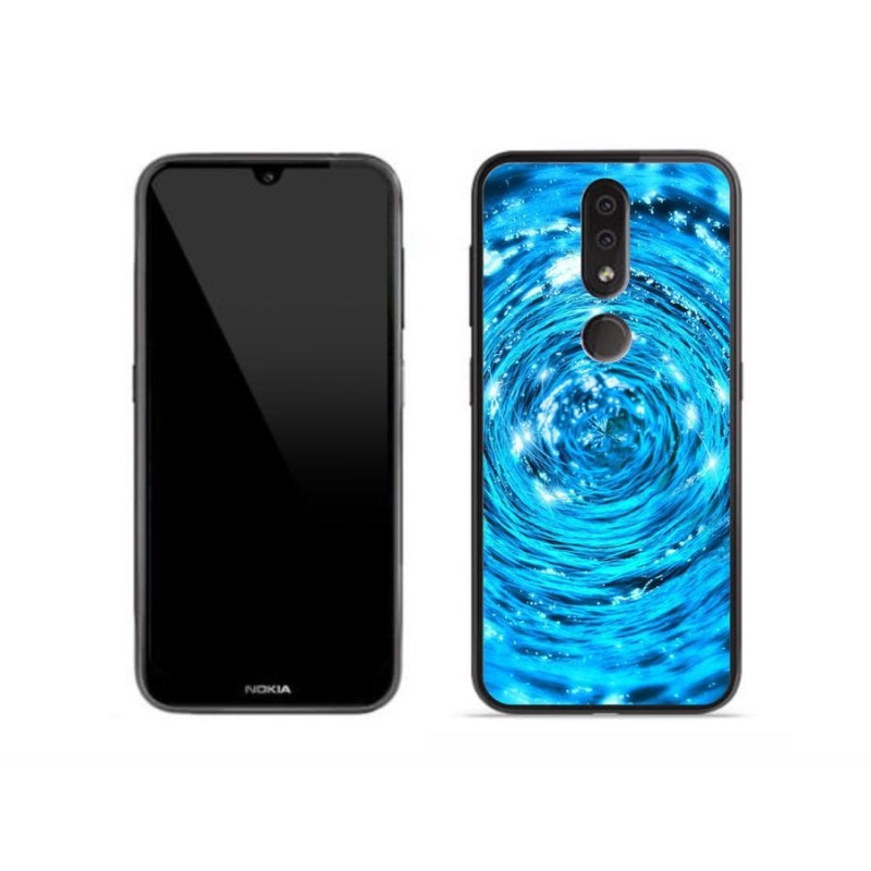Gelový kryt mmCase na mobil Nokia 4.2 - vodní vír