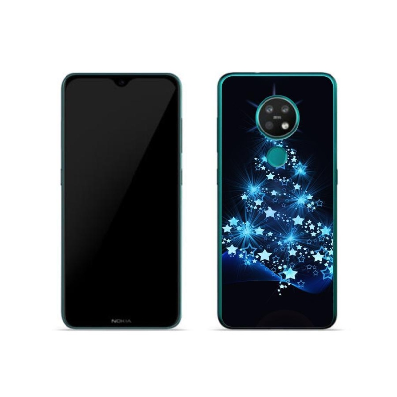Gelový kryt mmCase na mobil Nokia 6.2 - vánoční stromek