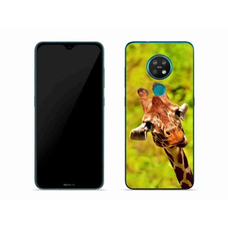 Gelový kryt mmCase na mobil Nokia 6.2 - žirafa