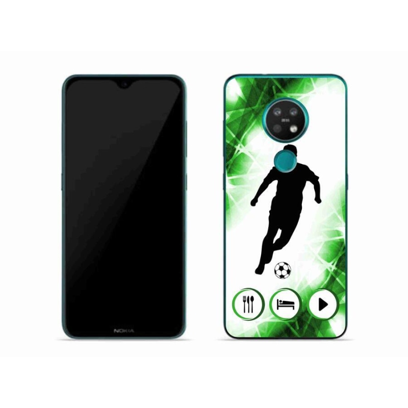 Gelový kryt mmCase na mobil Nokia 7.2 - fotbalista