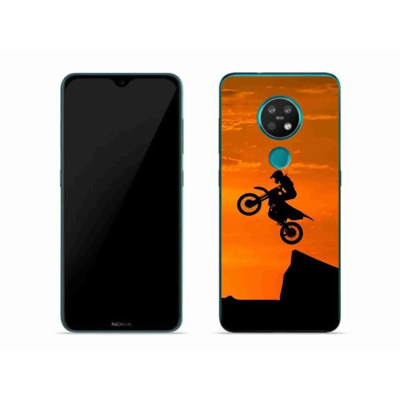 Gelový kryt mmCase na mobil Nokia 7.2 - motocross