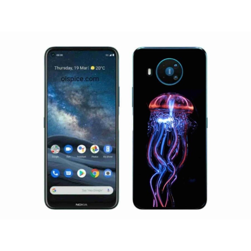 Gelový kryt mmCase na mobil Nokia 8.3 5G - medúza
