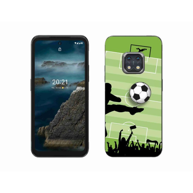 Gelový kryt mmCase na mobil Nokia XR20 - fotbal 3