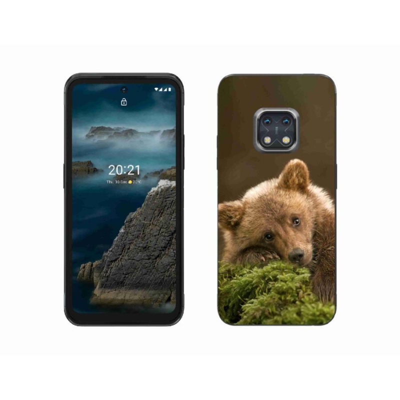 Gelový kryt mmCase na mobil Nokia XR20 - medvěd
