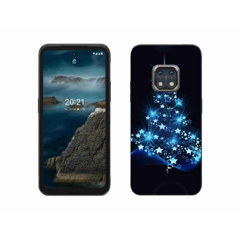 Gelový kryt mmCase na mobil Nokia XR20 - vánoční stromek