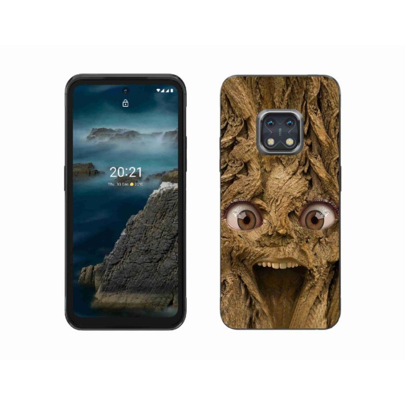 Gelový kryt mmCase na mobil Nokia XR20 - veselý strom s očima