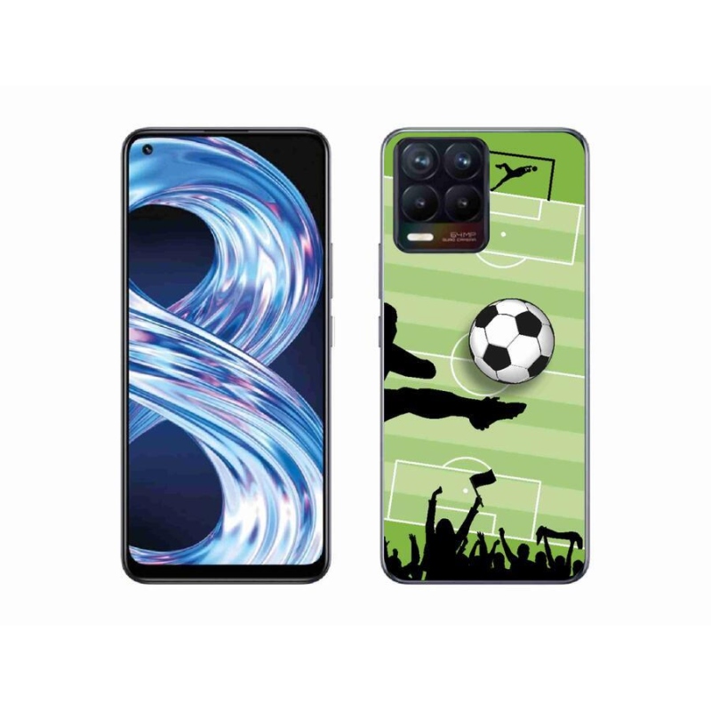 Gelový kryt mmCase na mobil Realme 8 4G - fotbal 3