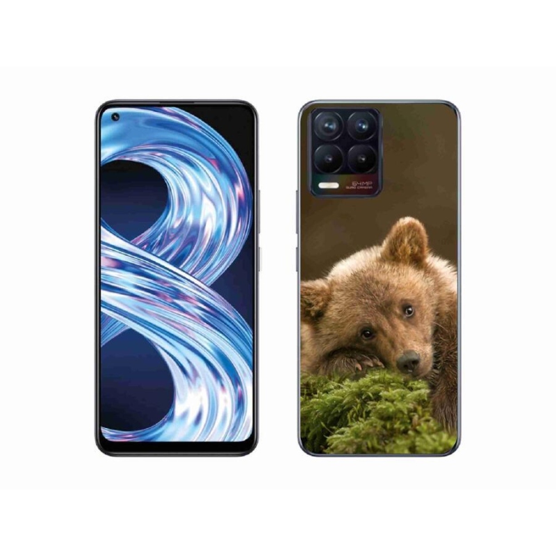 Gelový kryt mmCase na mobil Realme 8 4G - medvěd