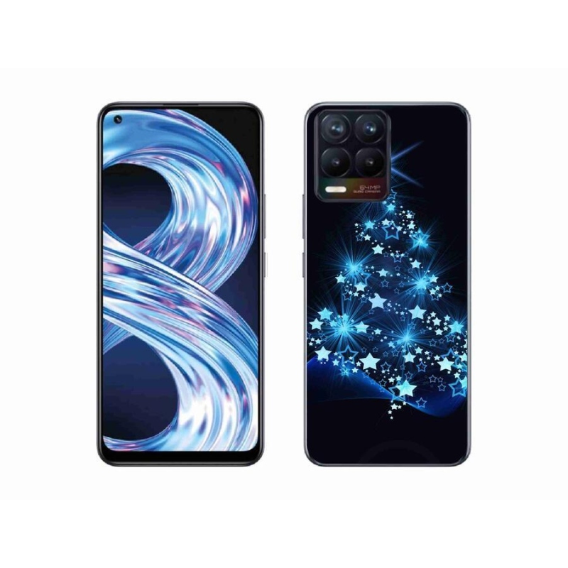 Gelový kryt mmCase na mobil Realme 8 4G - vánoční stromek