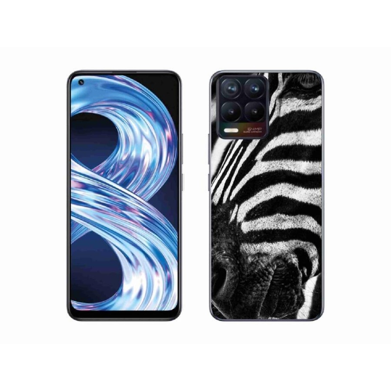 Gelový kryt mmCase na mobil Realme 8 4G - zebra
