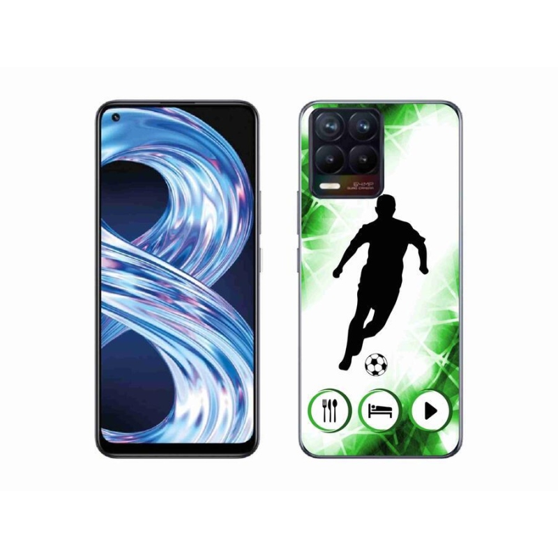 Gelový kryt mmCase na mobil Realme 8 Pro - fotbalista