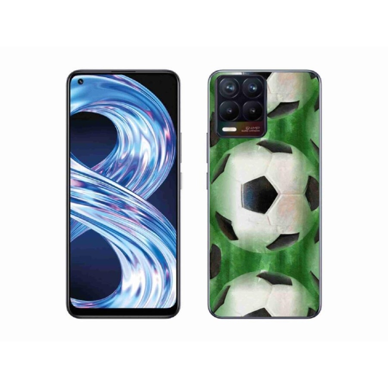 Gelový kryt mmCase na mobil Realme 8 Pro - fotbalový míč
