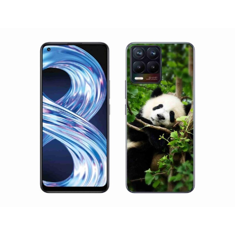 Gelový kryt mmCase na mobil Realme 8 Pro - panda