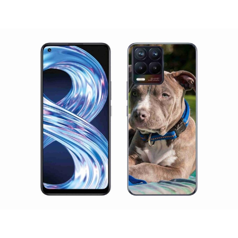 Gelový kryt mmCase na mobil Realme 8 Pro - pitbull