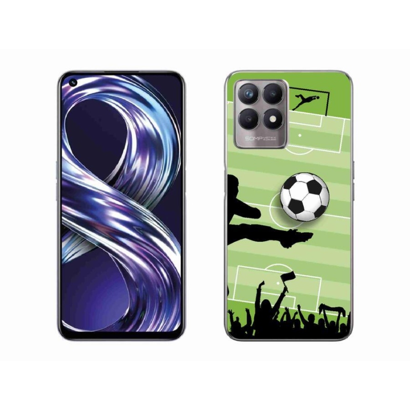 Gelový kryt mmCase na mobil Realme 8i - fotbal 3