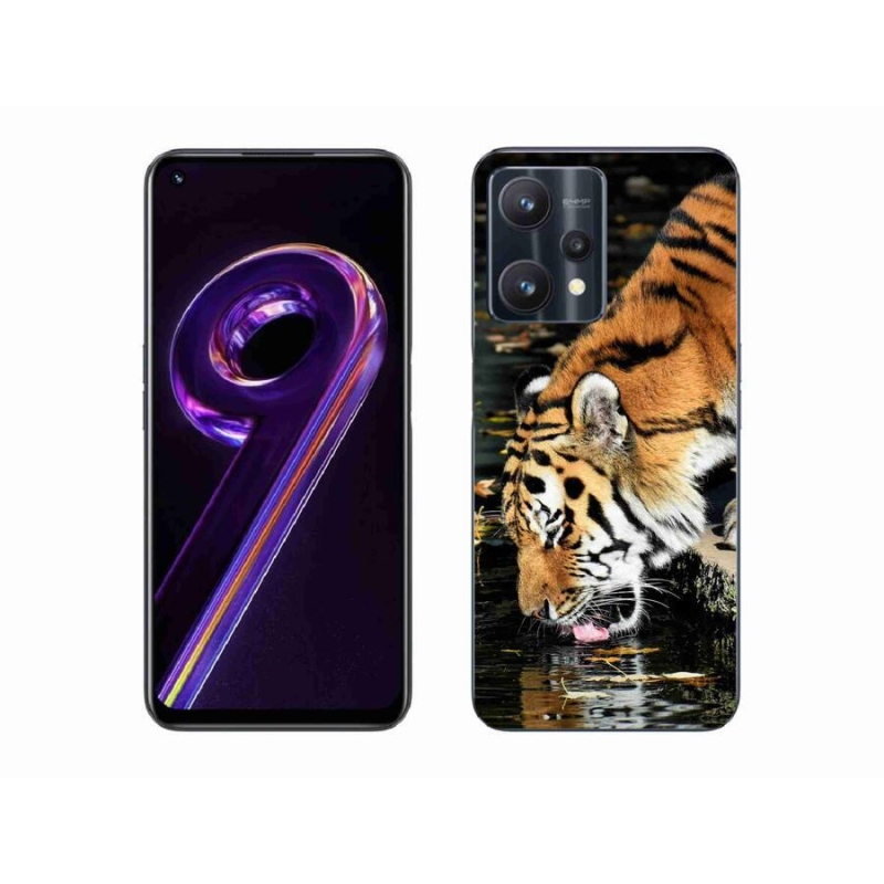 Gelový kryt mmCase na mobil Realme 9 Pro 5G - žíznivý tygr