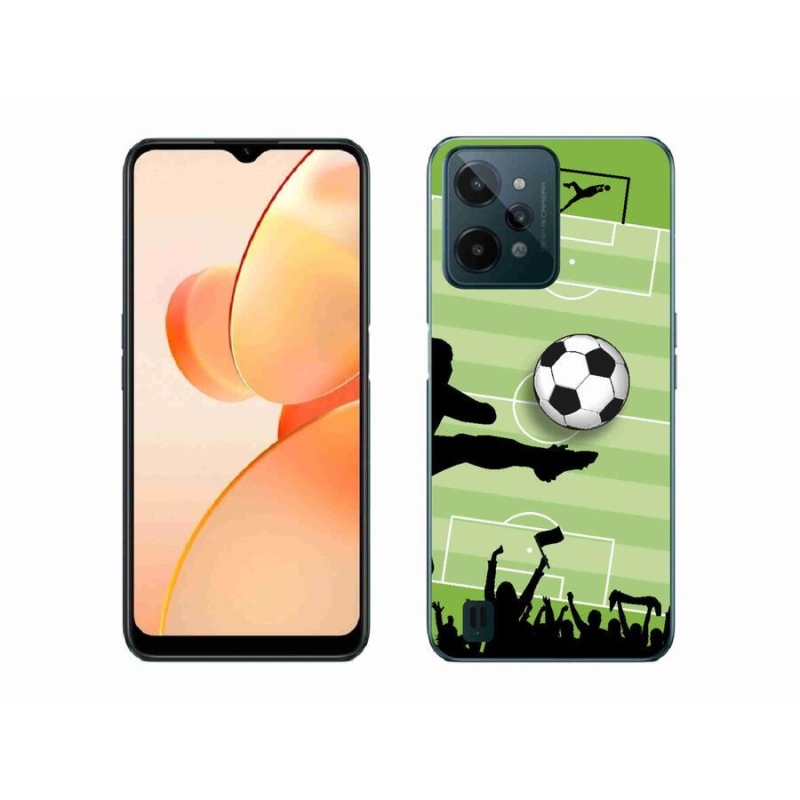 Gelový kryt mmCase na mobil Realme C31 - fotbal 3