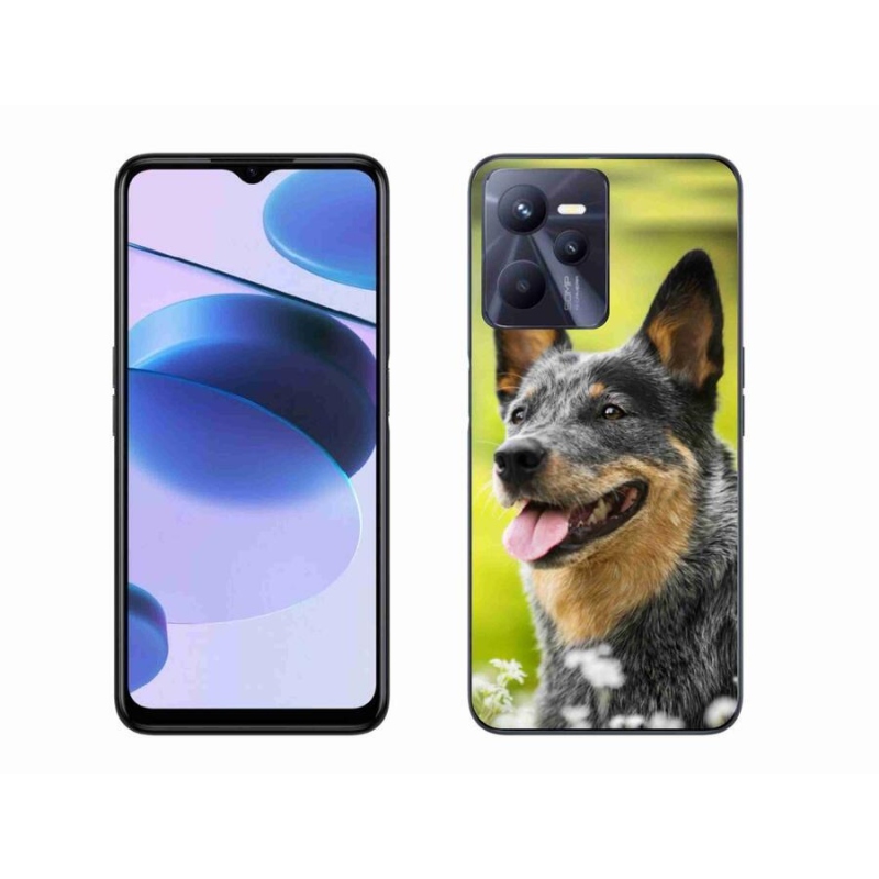 Gelový kryt mmCase na mobil Realme C35 - australský honácký pes