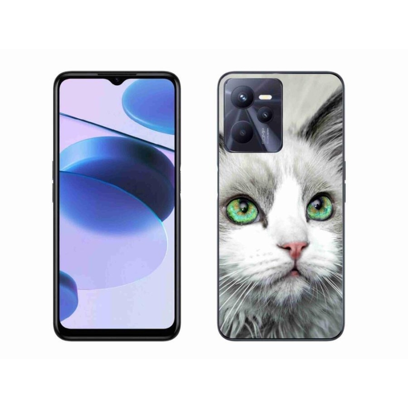 Gelový kryt mmCase na mobil Realme C35 - kočičí pohled