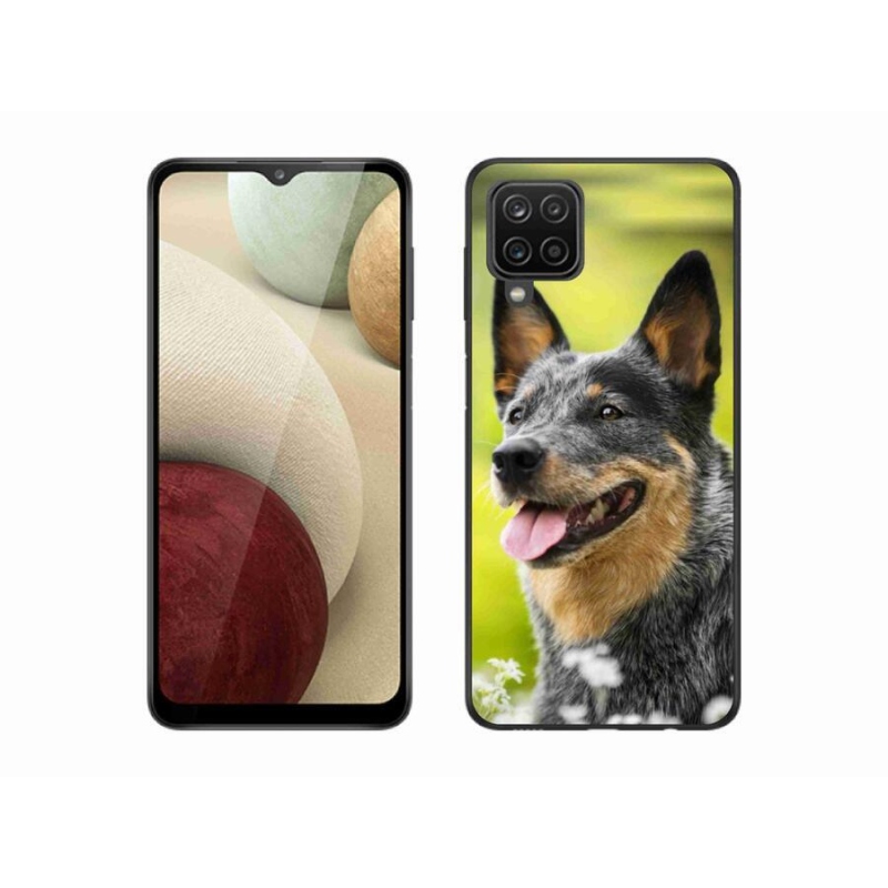 Gelový kryt mmCase na mobil Samsung Galaxy A12 - australský honácký pes