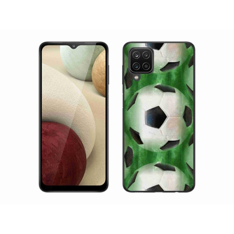 Gelový kryt mmCase na mobil Samsung Galaxy A12 - fotbalový míč