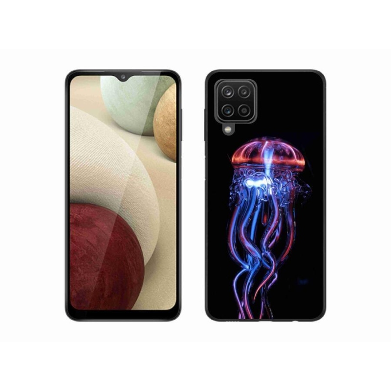 Gelový kryt mmCase na mobil Samsung Galaxy A12 - medúza