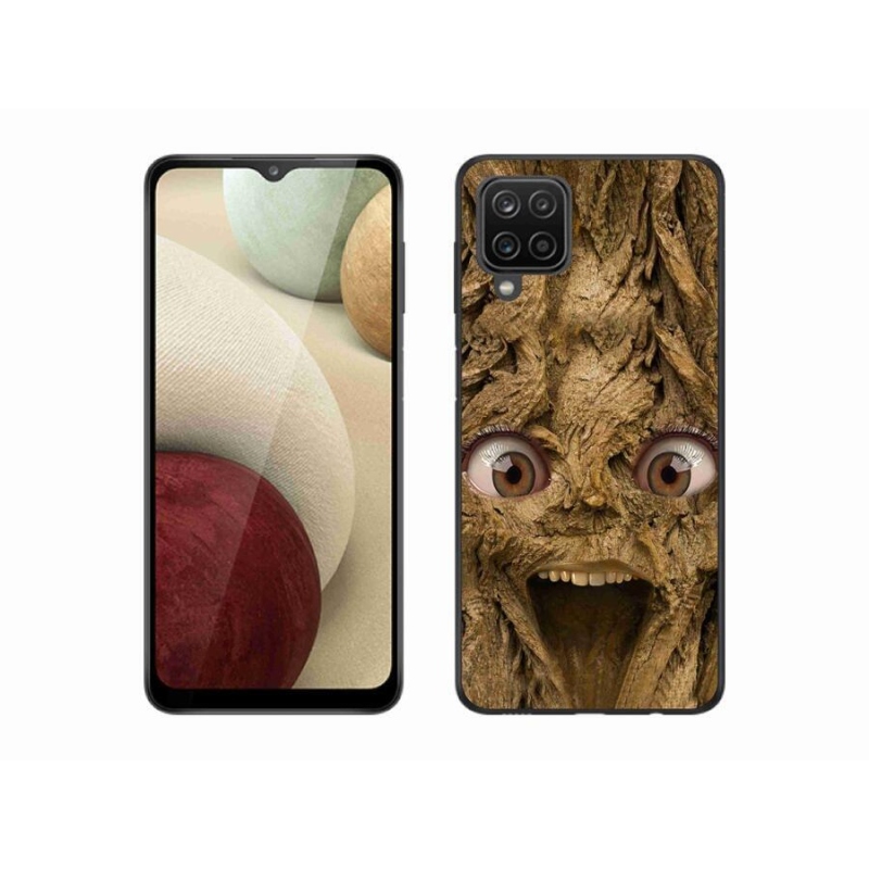 Gelový kryt mmCase na mobil Samsung Galaxy A12 - veselý strom s očima
