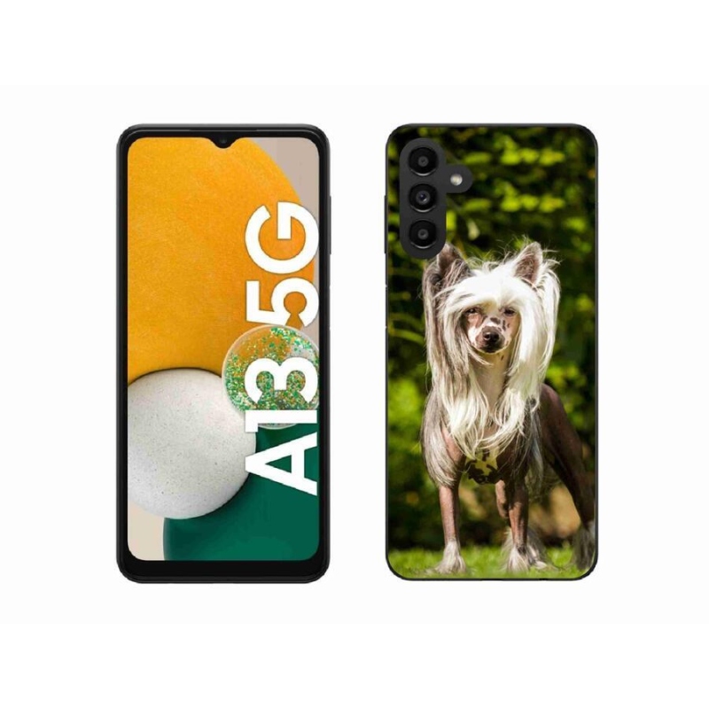 Gelový kryt mmCase na mobil Samsung Galaxy A13 5G - čínský chocholatý pes