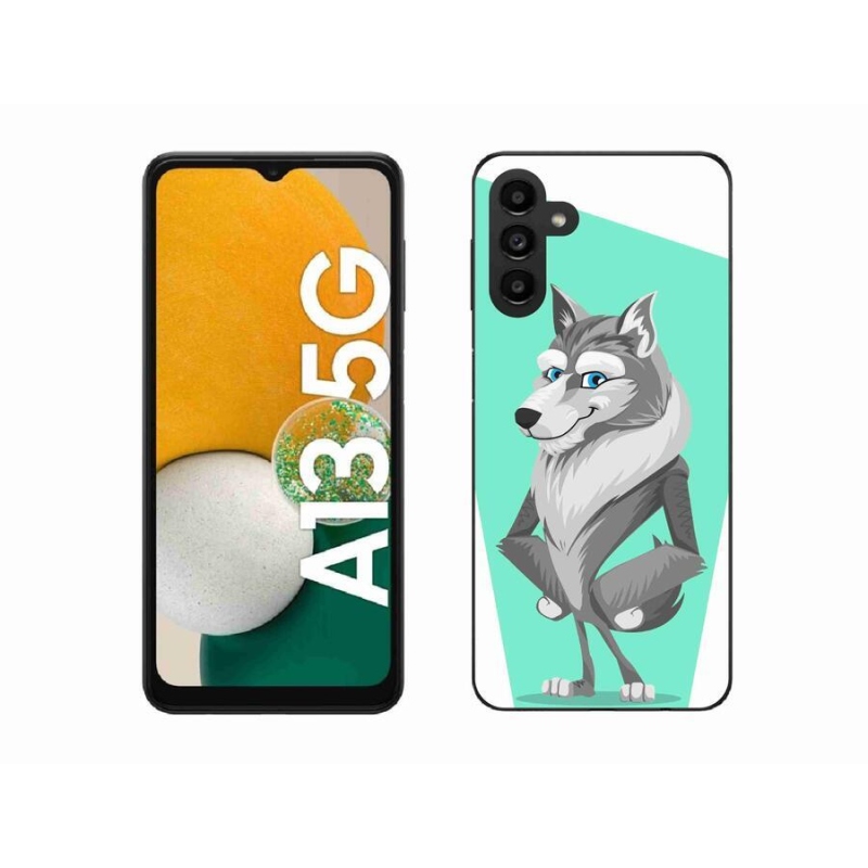 Gelový kryt mmCase na mobil Samsung Galaxy A13 5G - kreslený vlk