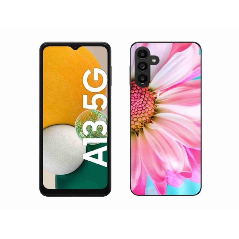 Gelový kryt mmCase na mobil Samsung Galaxy A13 5G - růžová květina