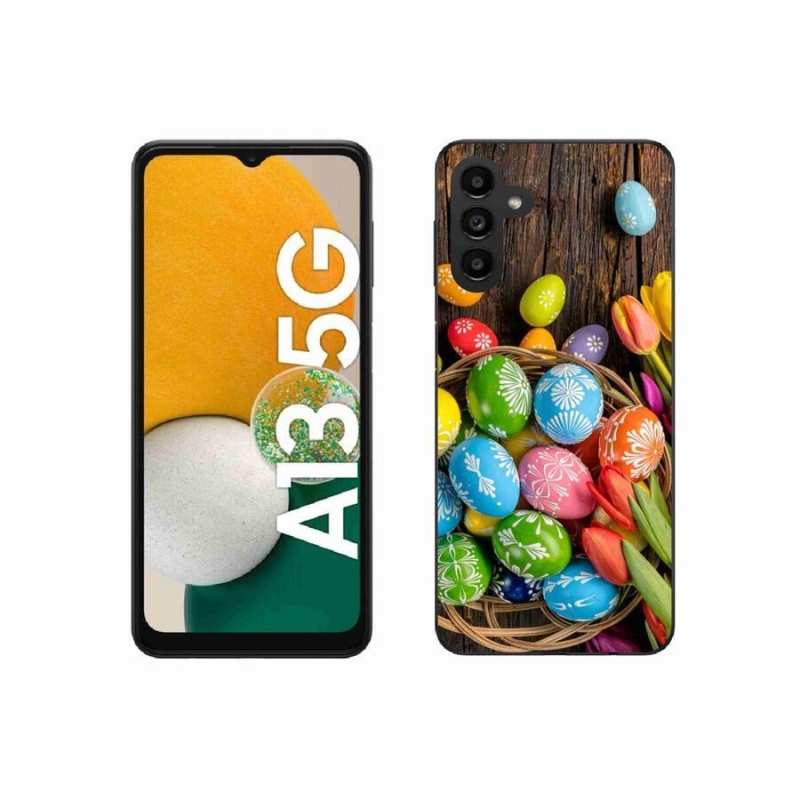 Gelový kryt mmCase na mobil Samsung Galaxy A13 5G - velikonoční vajíčka