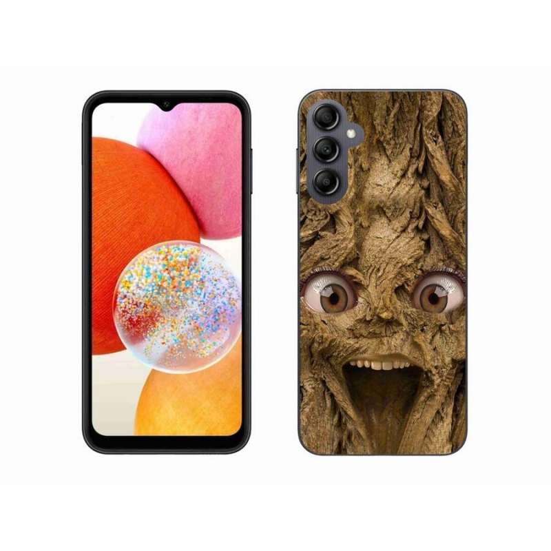 Gelový kryt mmCase na mobil Samsung Galaxy A14 4G/5G - veselý strom s očima