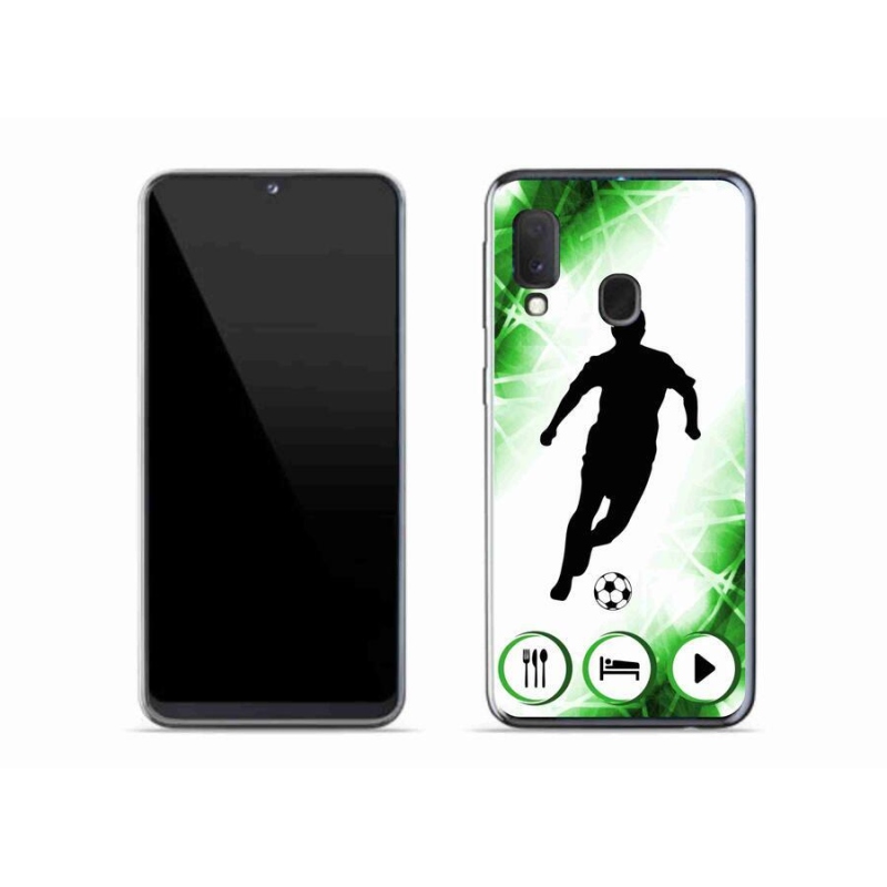Gelový kryt mmCase na mobil Samsung Galaxy A20e - fotbalista