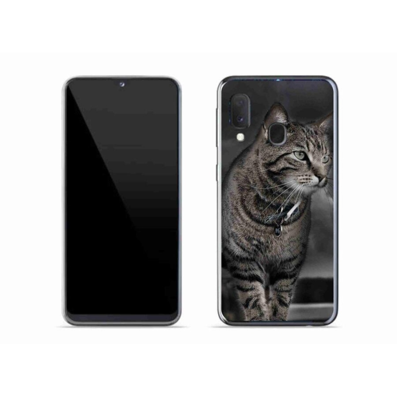 Gelový kryt mmCase na mobil Samsung Galaxy A20e - kočka