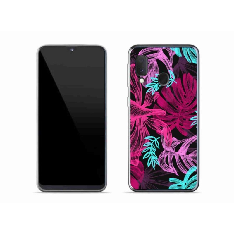 Gelový kryt mmCase na mobil Samsung Galaxy A20e - květiny 1