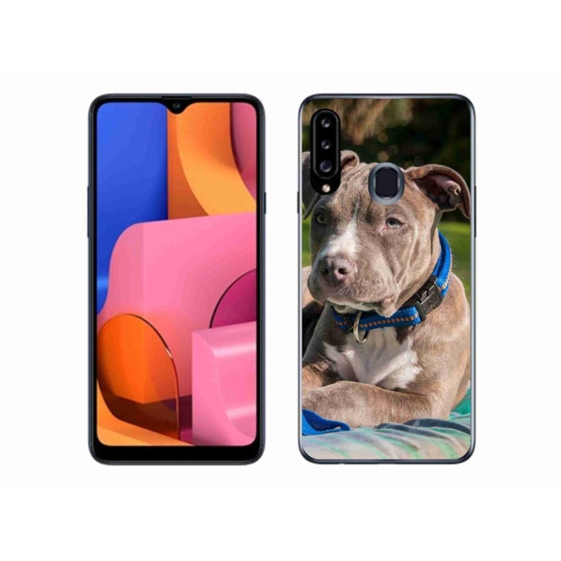 Gelový kryt mmCase na mobil Samsung Galaxy A20s - pitbull