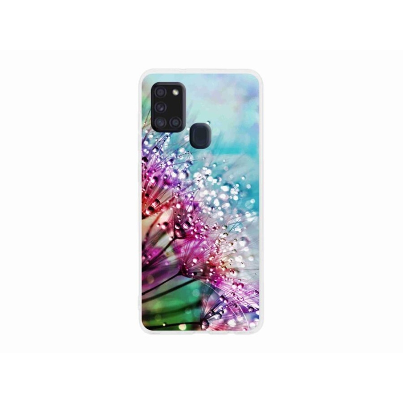 Gelový kryt mmCase na mobil Samsung Galaxy A21s - barevné květy
