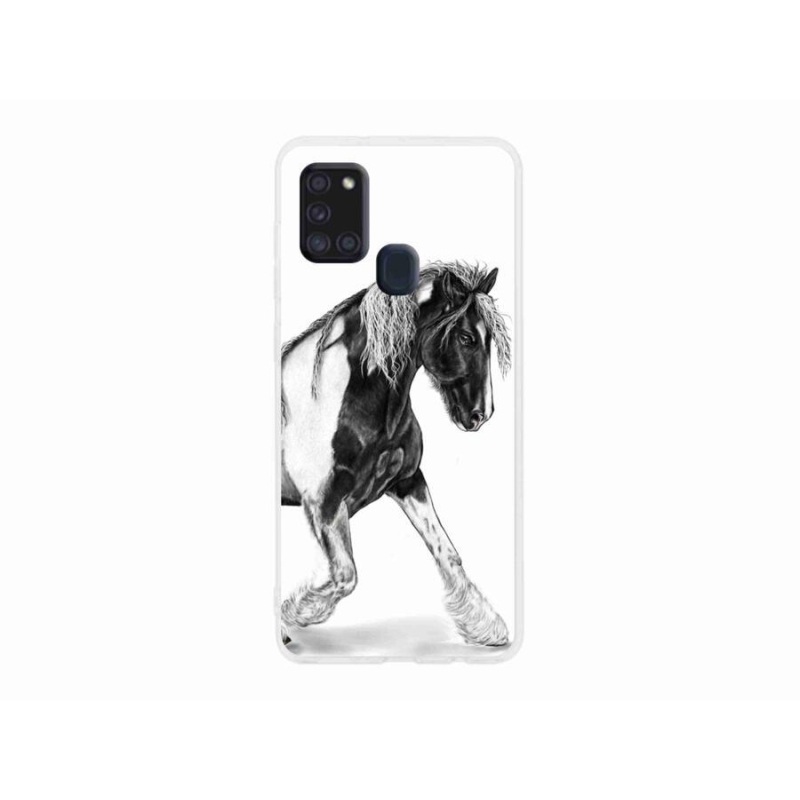 Gelový kryt mmCase na mobil Samsung Galaxy A21s - kůň