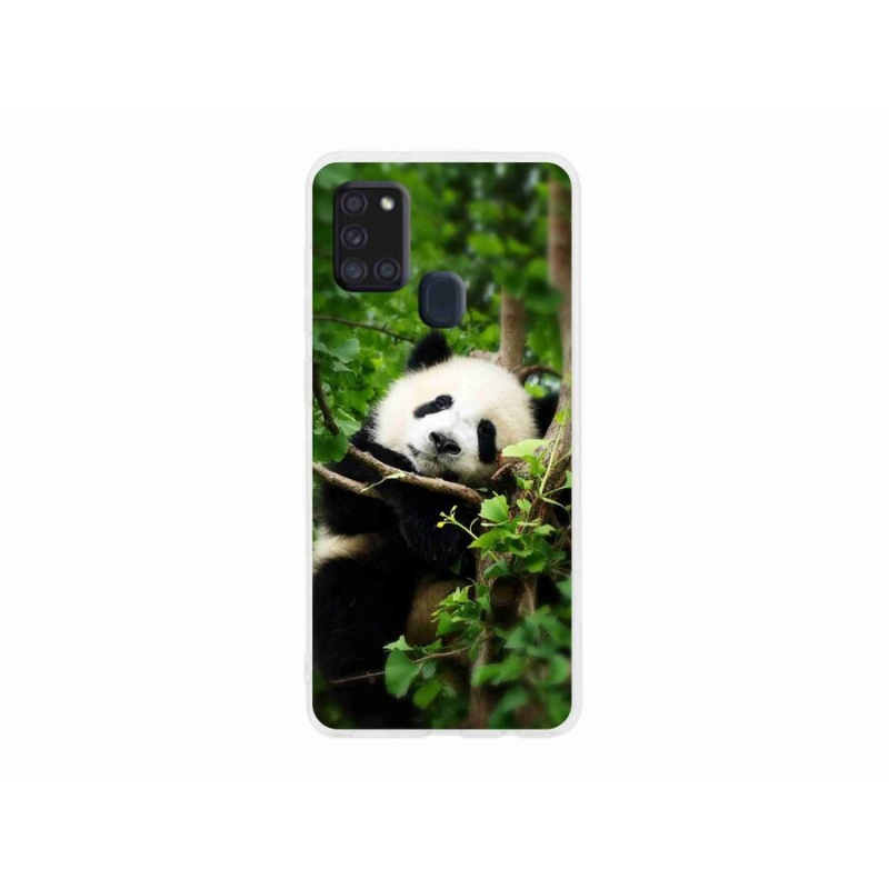 Gelový kryt mmCase na mobil Samsung Galaxy A21s - panda
