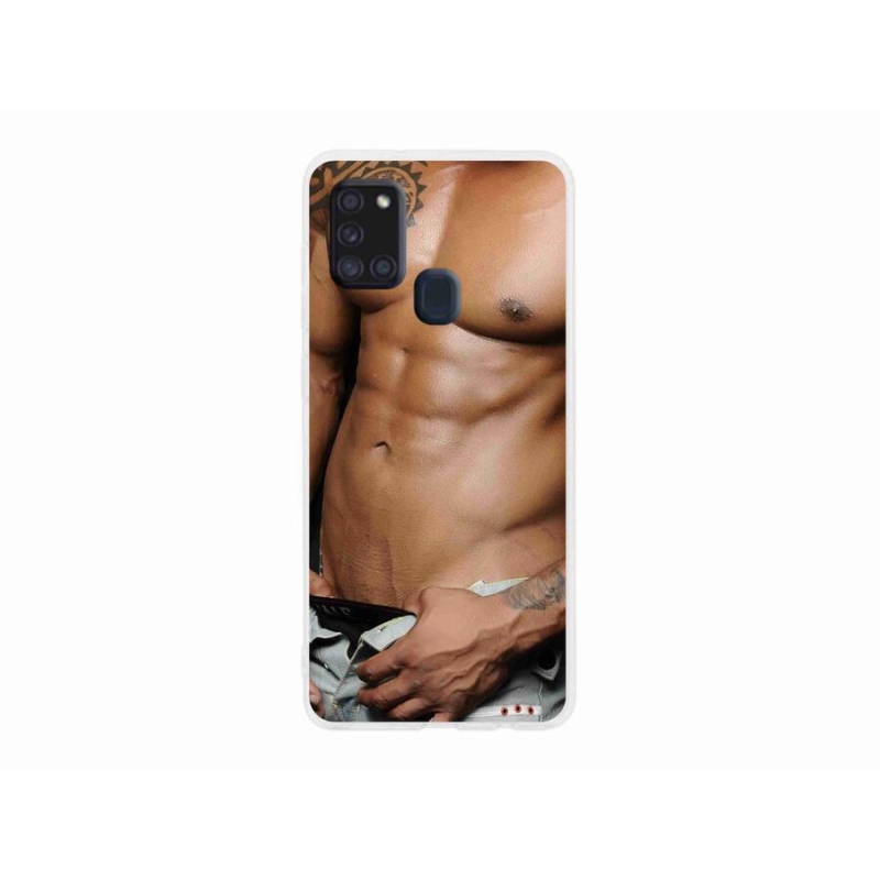 Gelový kryt mmCase na mobil Samsung Galaxy A21s - sexy muž