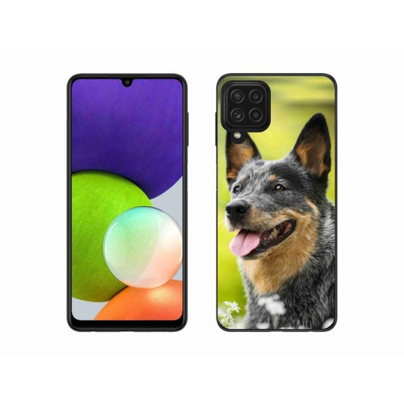 Gelový kryt mmCase na mobil Samsung Galaxy A22 4G - australský honácký pes