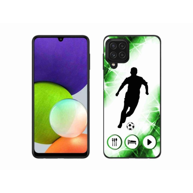 Gelový kryt mmCase na mobil Samsung Galaxy A22 4G - fotbalista