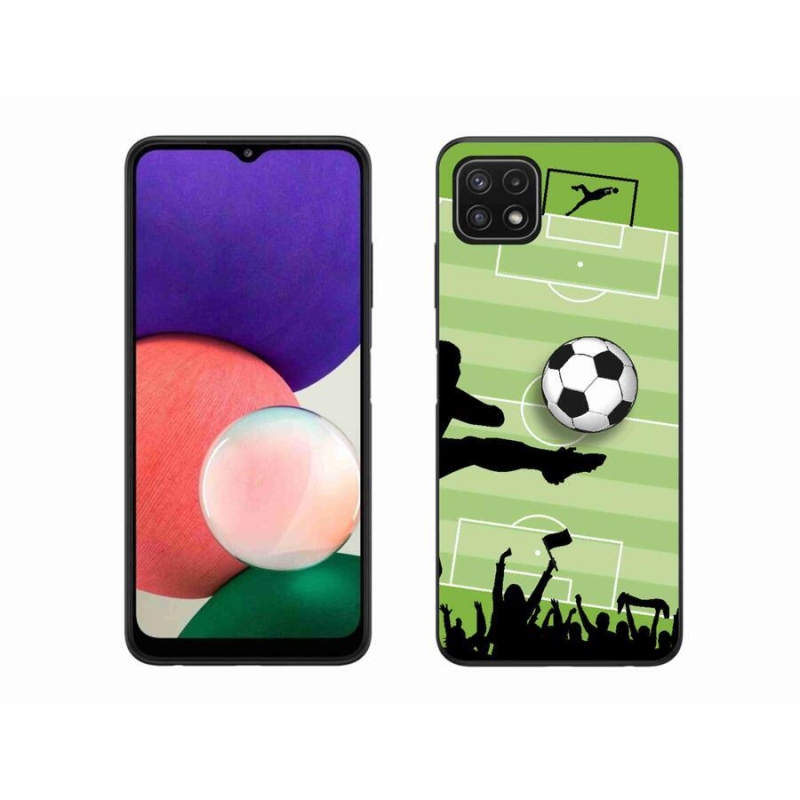 Gelový kryt mmCase na mobil Samsung Galaxy A22 5G - fotbal 3