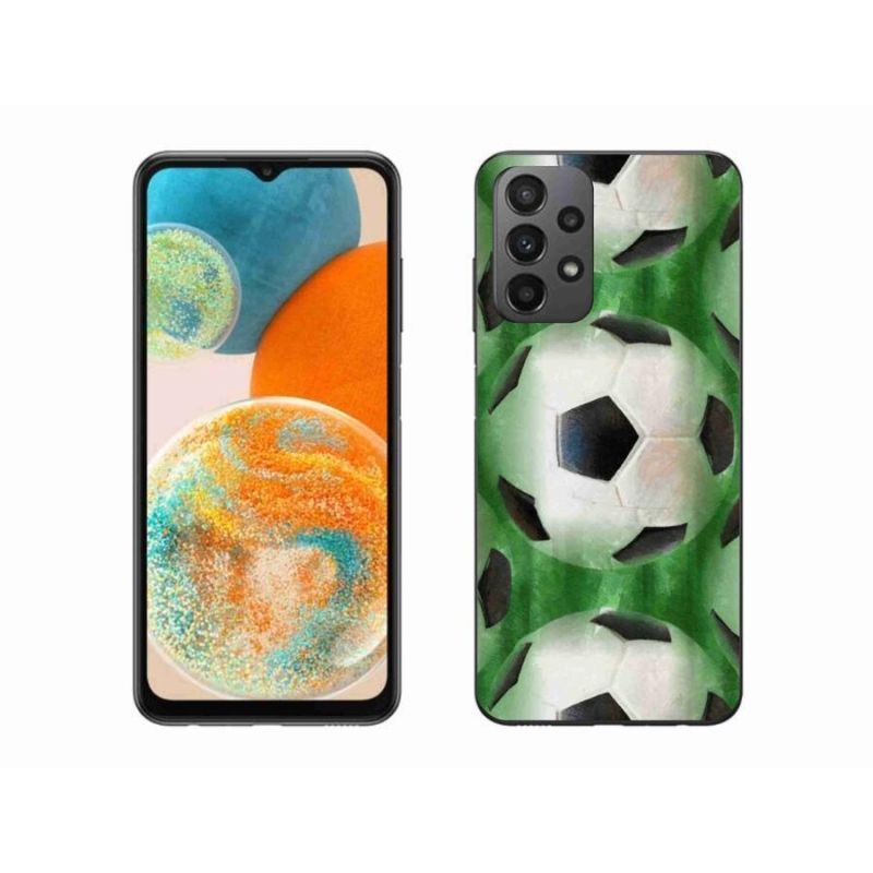 Gelový kryt mmCase na mobil Samsung Galaxy A23 4G/5G - fotbalový míč