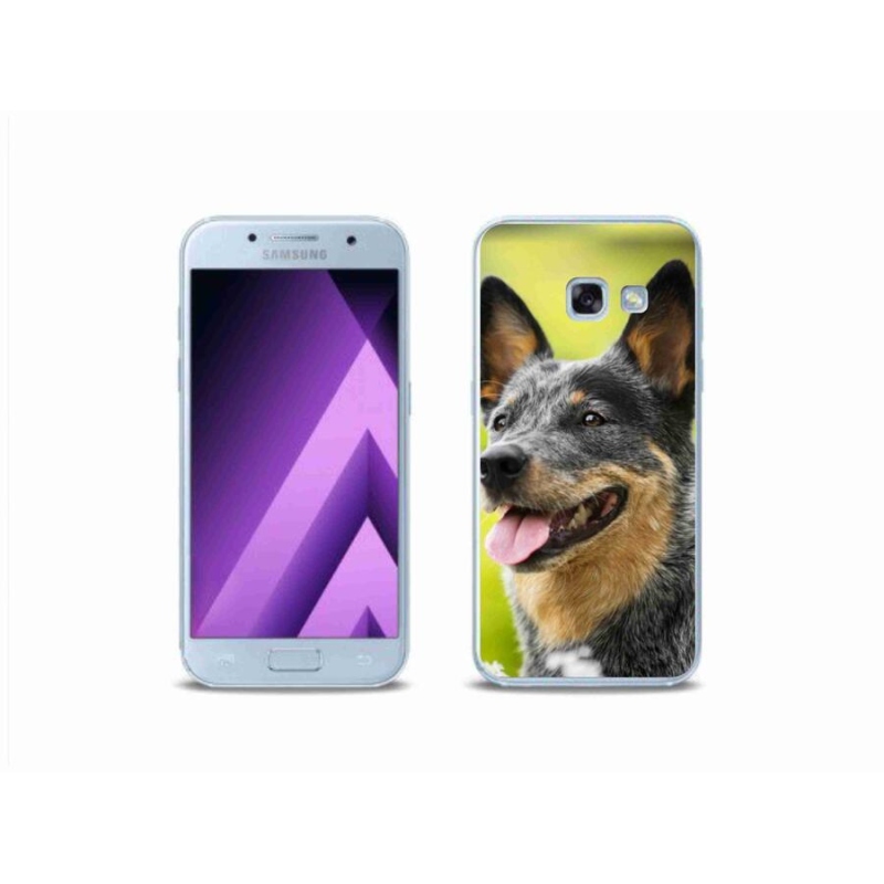 Gelový kryt mmCase na mobil Samsung Galaxy A3 (2017) - australský honácký pes