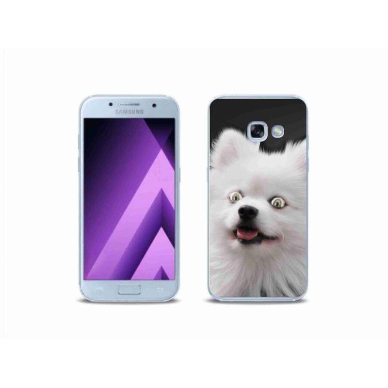 Gelový kryt mmCase na mobil Samsung Galaxy A3 (2017) - bílý špic