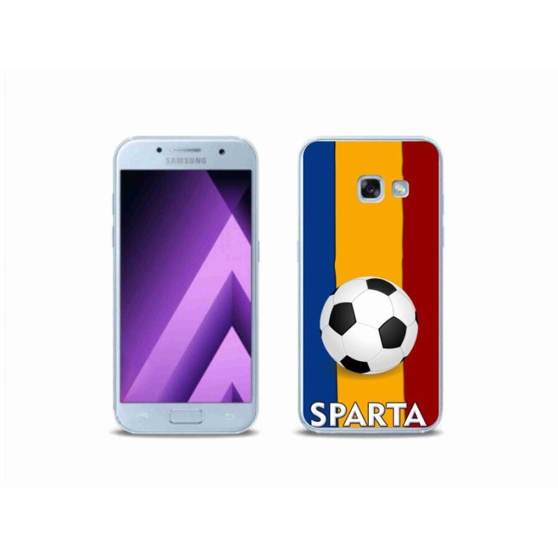 Gelový kryt mmCase na mobil Samsung Galaxy A3 (2017) - fotbal 1
